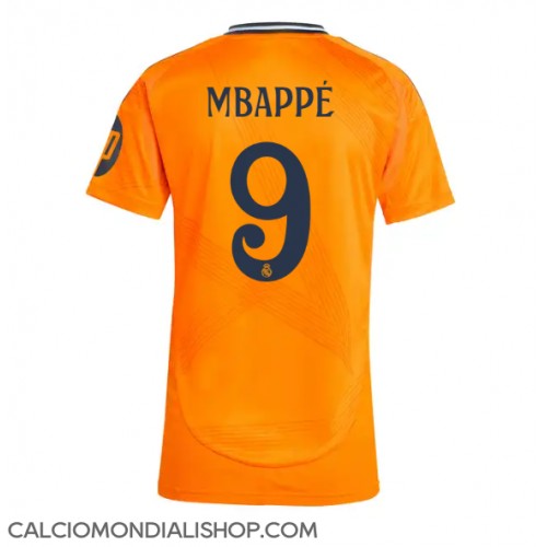 Maglie da calcio Real Madrid Kylian Mbappe #9 Seconda Maglia Femminile 2024-25 Manica Corta